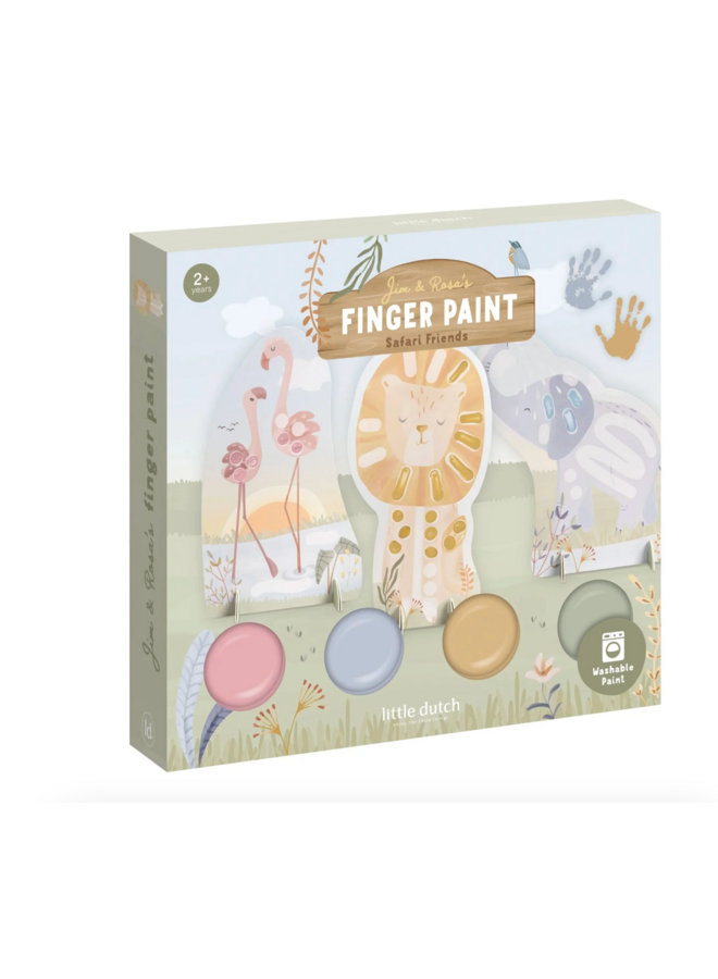 Vingerverfset - Safari Friends - Little Dutch