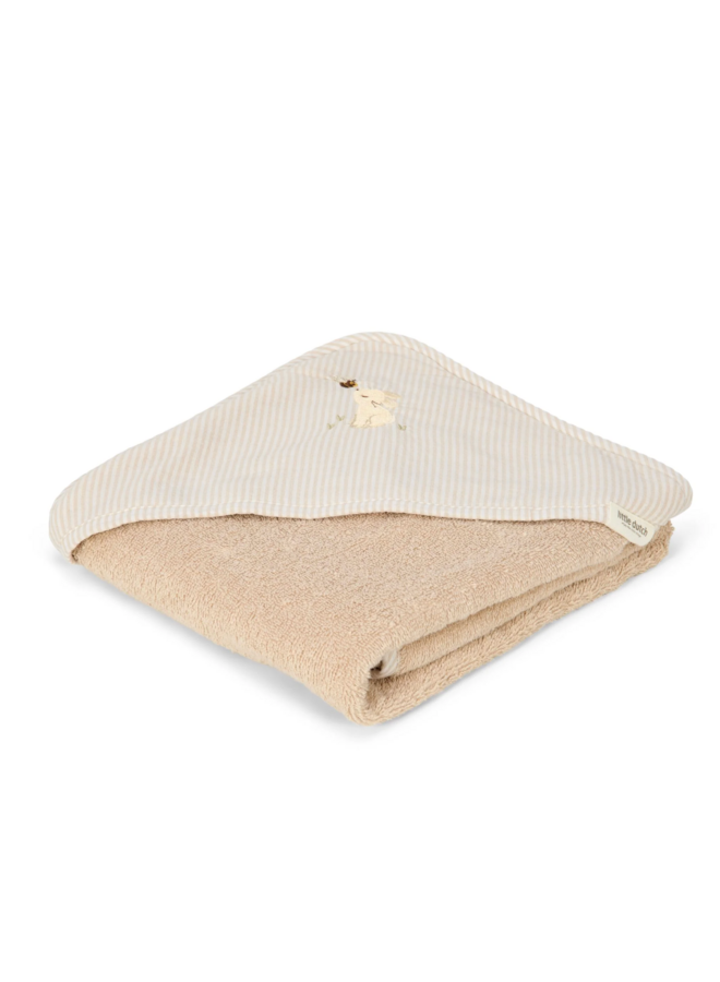 Badcape - Beige - 75 x 75 - Newborn Bunny - Little Dutch