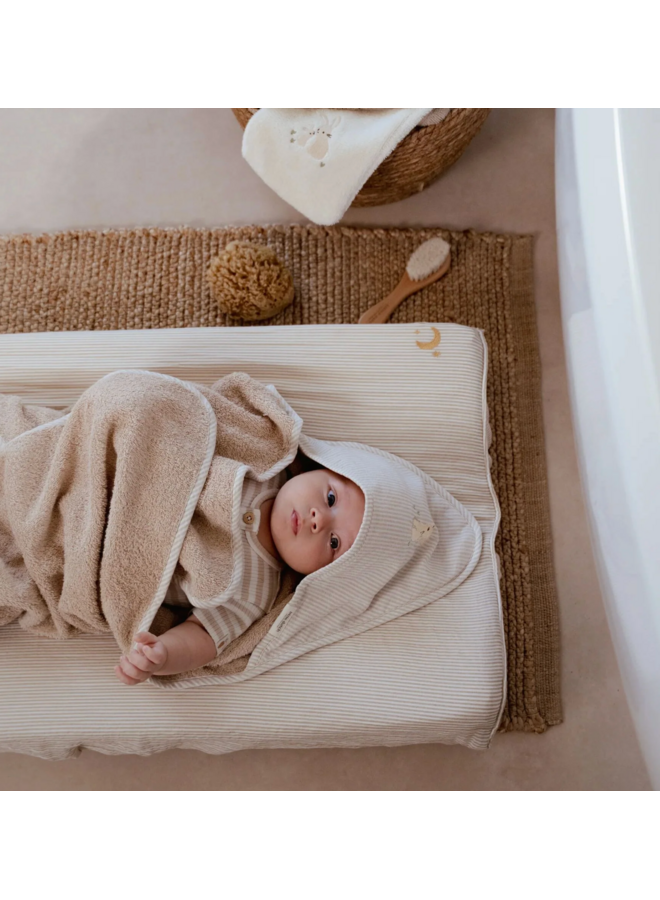 Badcape - Beige - 75 x 75 - Newborn Bunny - Little Dutch
