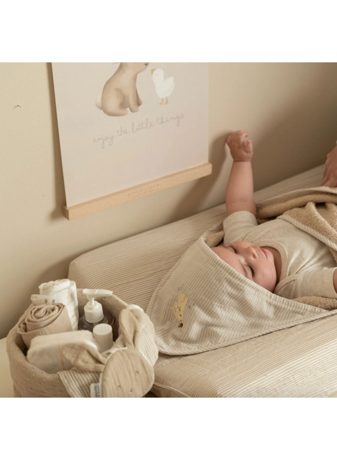 Badcape - Beige - 75 x 75 - Newborn Bunny - Little Dutch