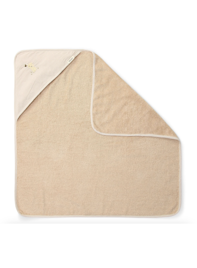 Badcape - Beige - 75 x 75 - Newborn Bunny - Little Dutch