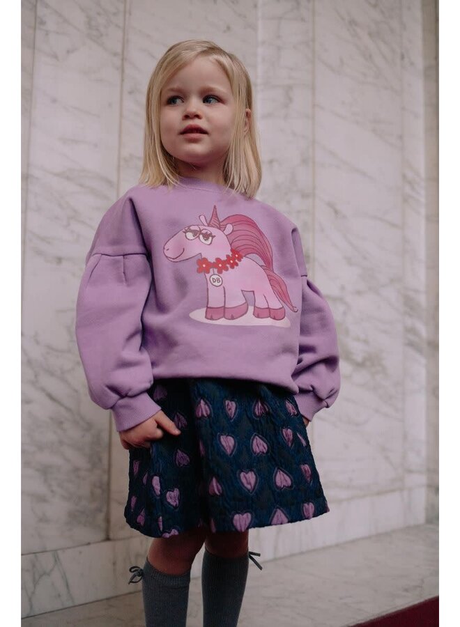 Sweet Hearts Skirt Purple - Daily Brat