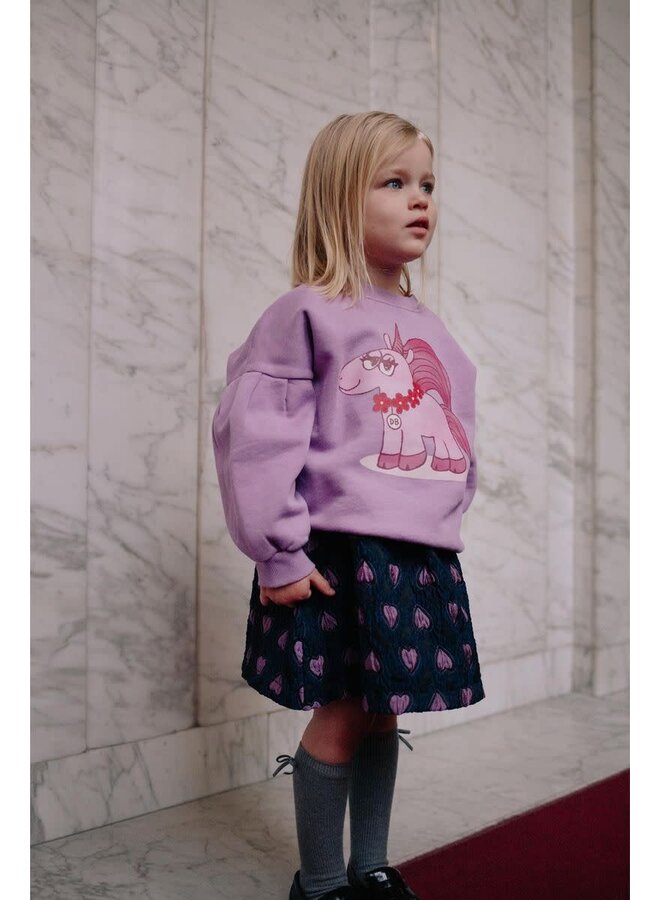 Sweet Hearts Skirt Purple - Daily Brat