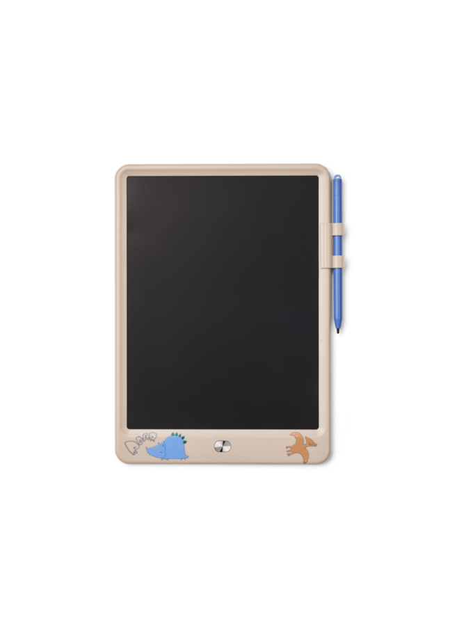 Zora Magic Drawing Board 10 Inches - Dino roar / Sandy - Liewood