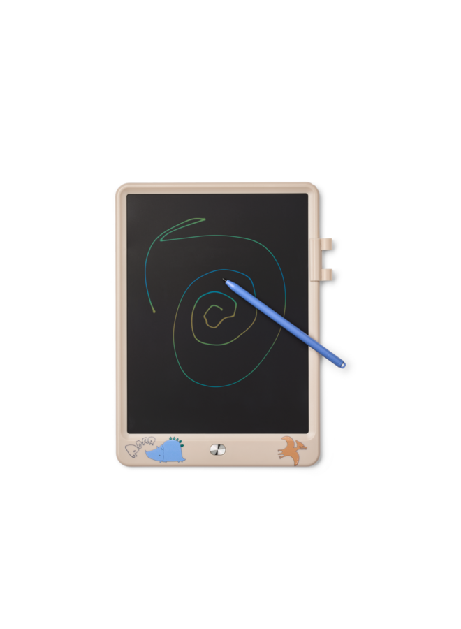 Zora Magic Drawing Board 10 Inches - Dino roar / Sandy - Liewood