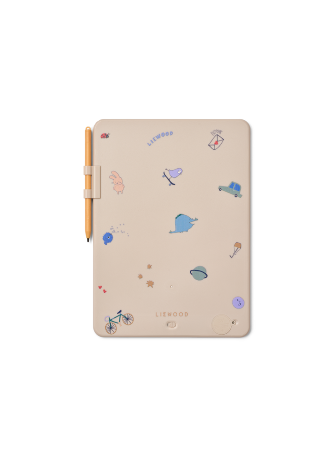 Zora Magic Drawing Board 10 Inches - Tamtam / Sandy - Liewood