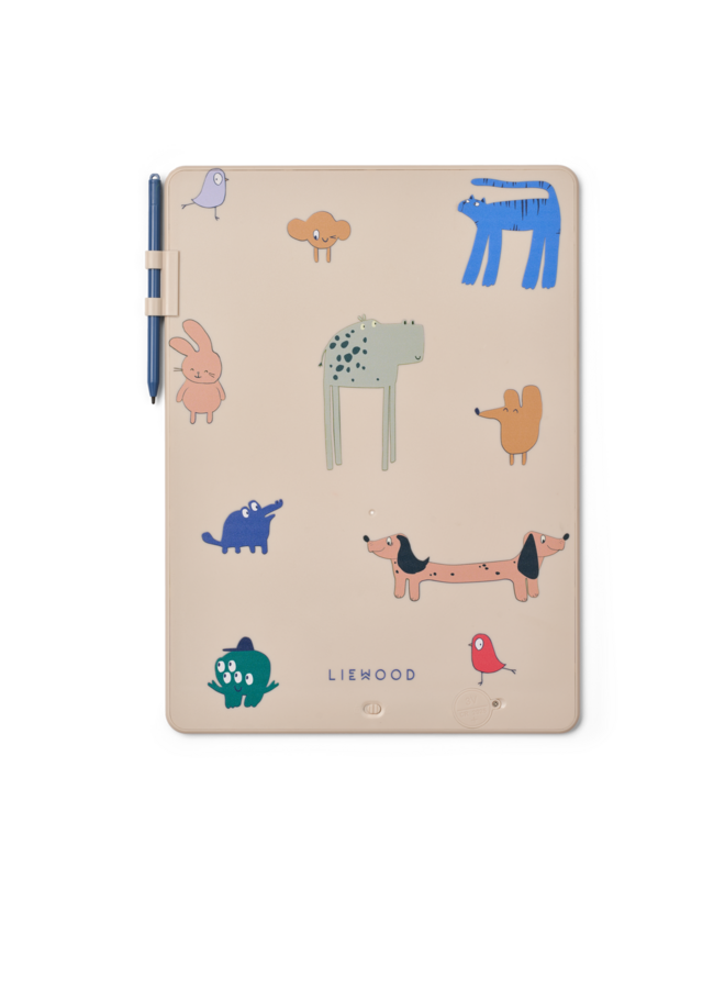 Zora Magic Drawing Board 13.5 inches - Imagine / Sandy - Liewood