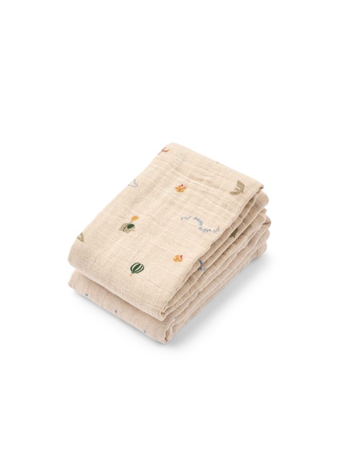 Lewis Muslin Cloth 2-Pack - Star / Flying Mix - Liewood