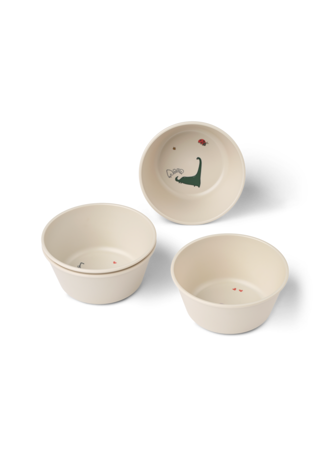 Cees Bowl 4-Pack - Tamtam / Sandy - Liewood