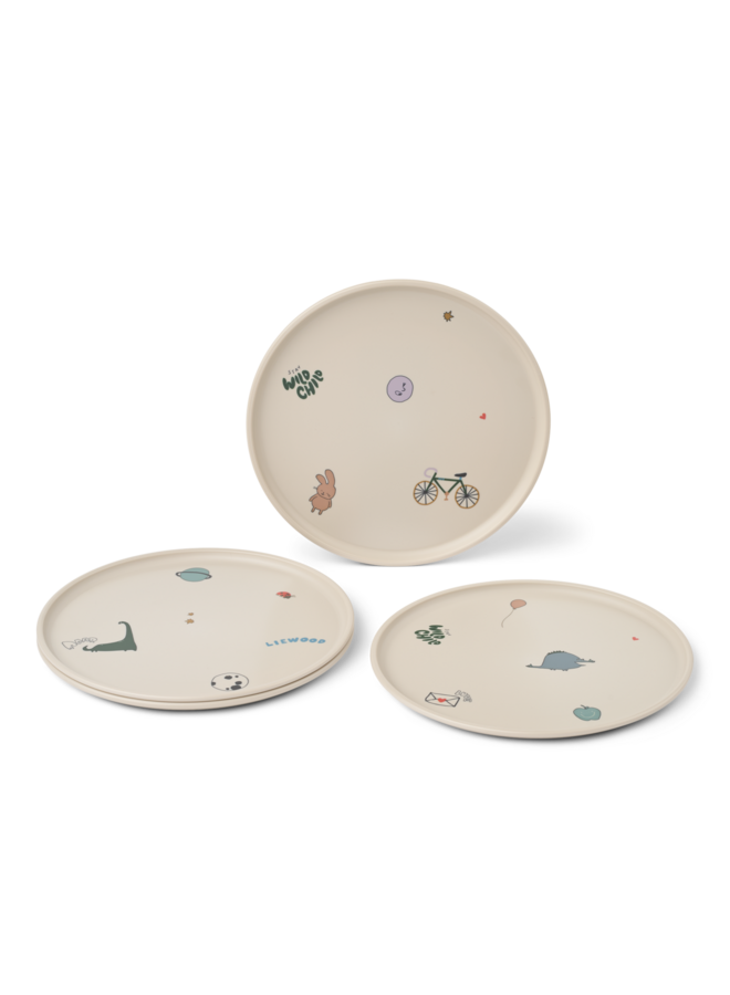 Remco Plate 4-Pack - Tamtam / Sandy - Liewood