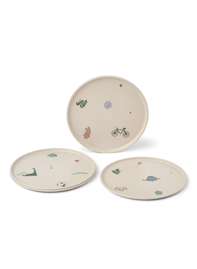 Remco Plate 4-Pack - Tamtam / Sandy - Liewood