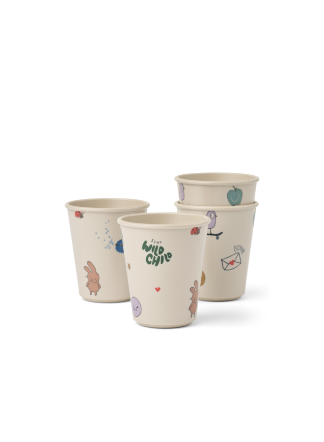 Lana Cup 4-Pack - Tamtam / Sandy - Liewood