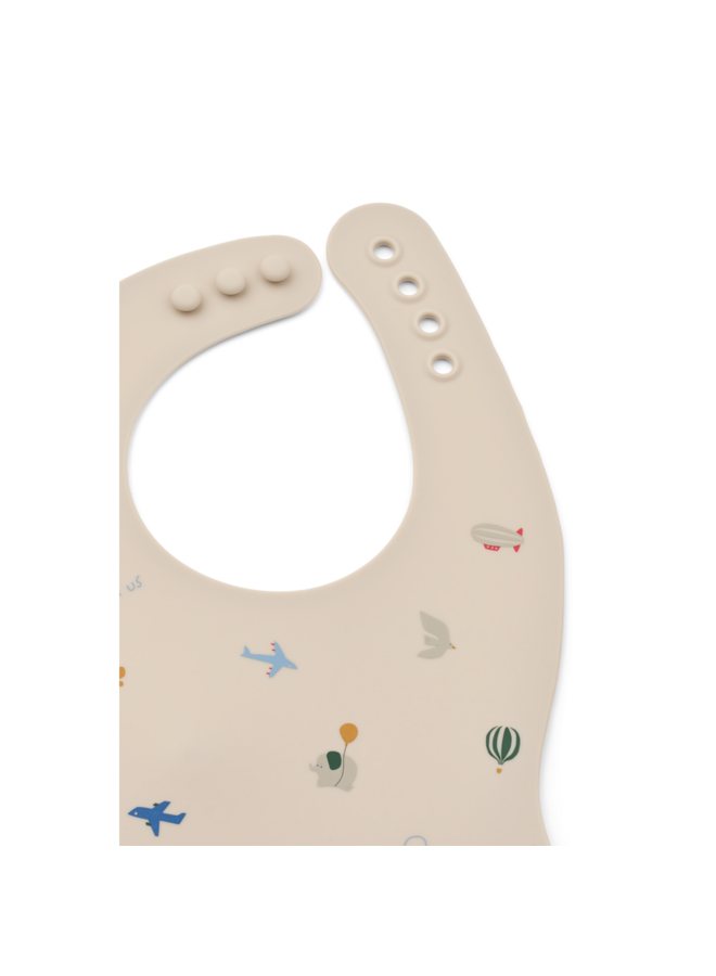 Ember Printed Bib 2-pack - Flying / Sandy - Liewood