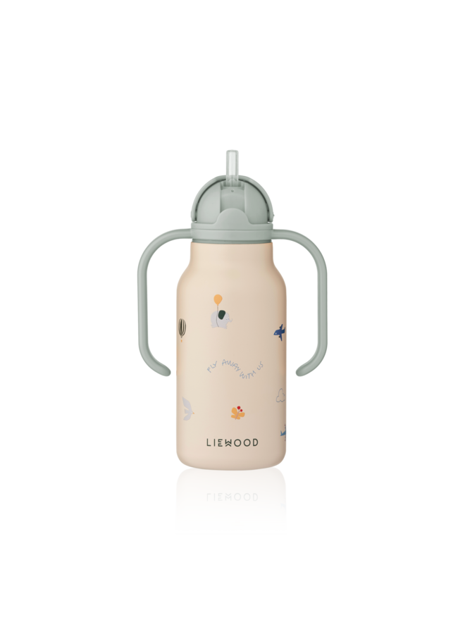 Kimmie Water Bottle 250 ml - Flying / Sandy - Liewood