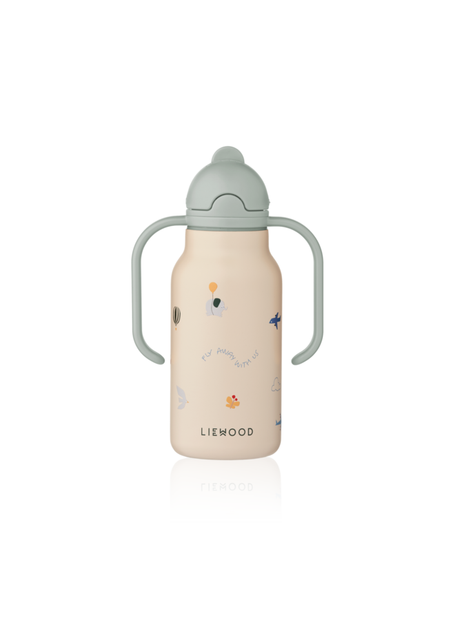Kimmie Water Bottle 250 ml - Flying / Sandy - Liewood