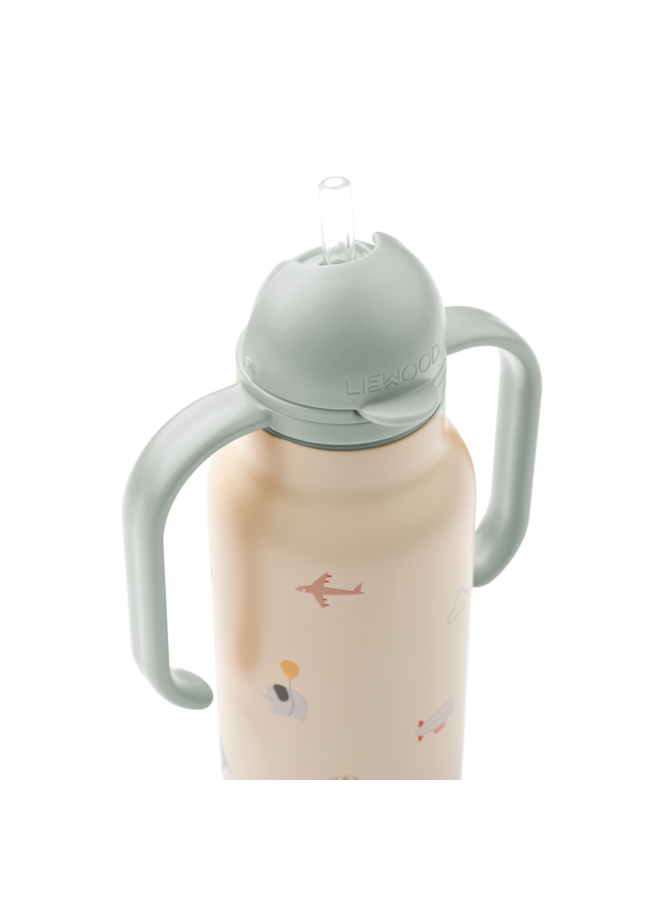 Kimmie Water Bottle 250 ml - Flying / Sandy - Liewood