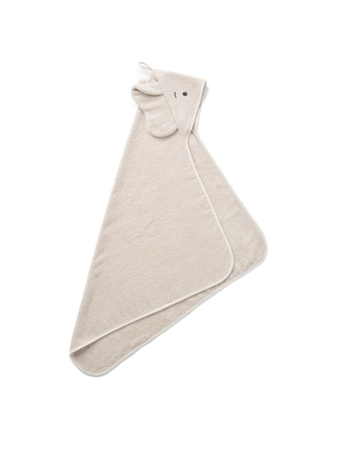 Albert Elephant Hooded Towel - Sandy - Liewood