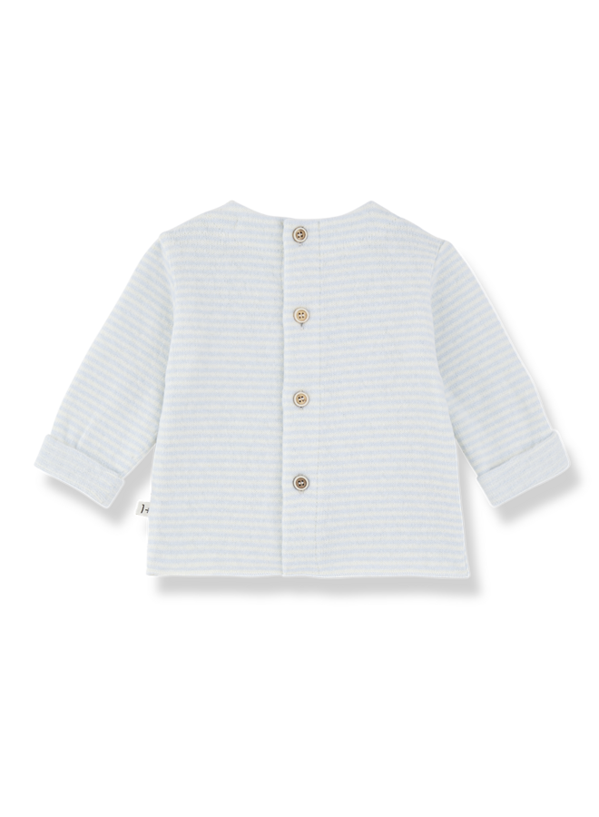 Belfort L.Sleeve Pocket T-Shirt - Ciel - 1+ In The Family