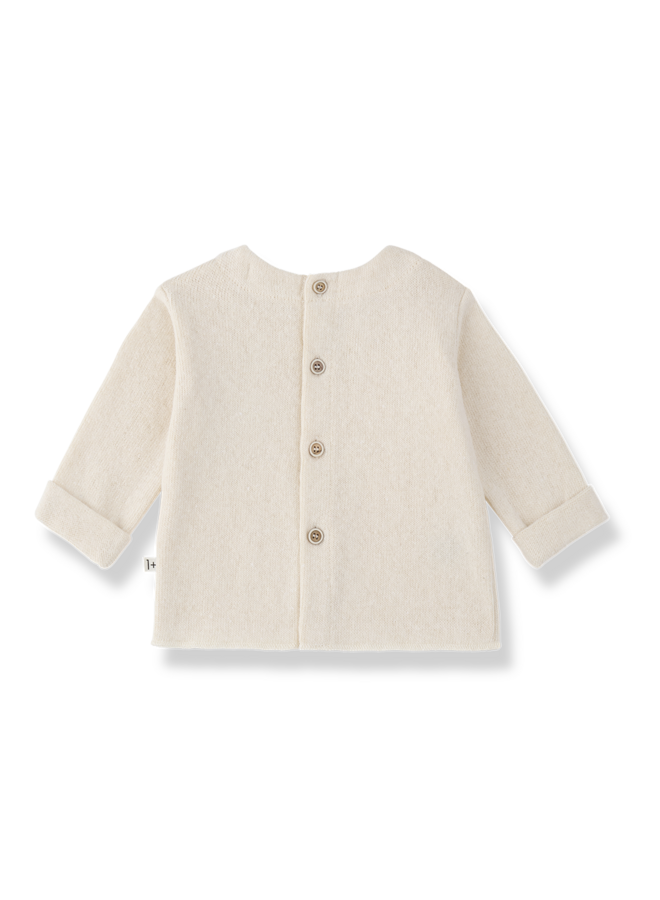 Brantes L.Sleeve Pocket T-Shirt - Ecru - 1+ In The Family