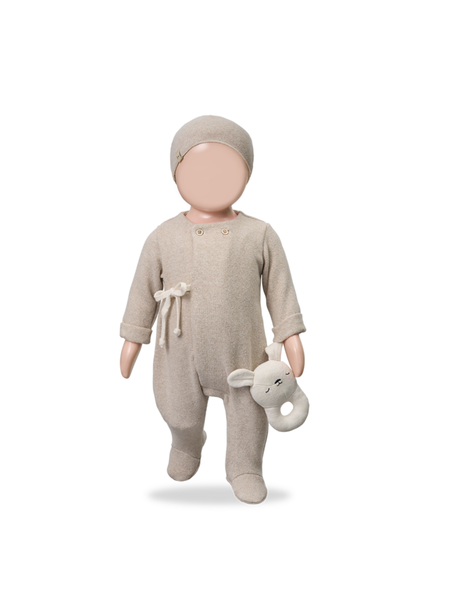 Havre Jumpsuit W/Feet - Beige - 1+ In The Family
