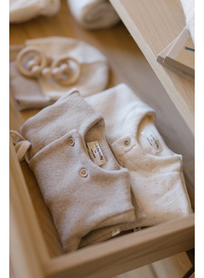 Havre Jumpsuit W/Feet - Beige - 1+ In The Family