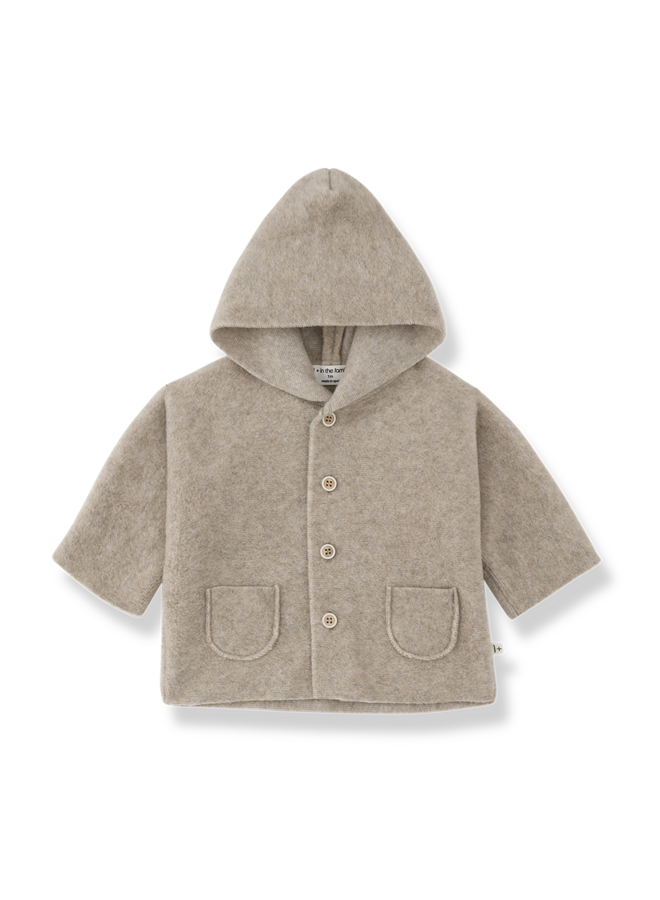 Menton Hooded Jacket - Beige - 1+ In The Family