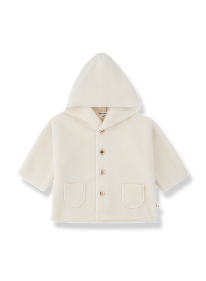 Menton Hooded Jacket - Ecru - 1+ In The Family