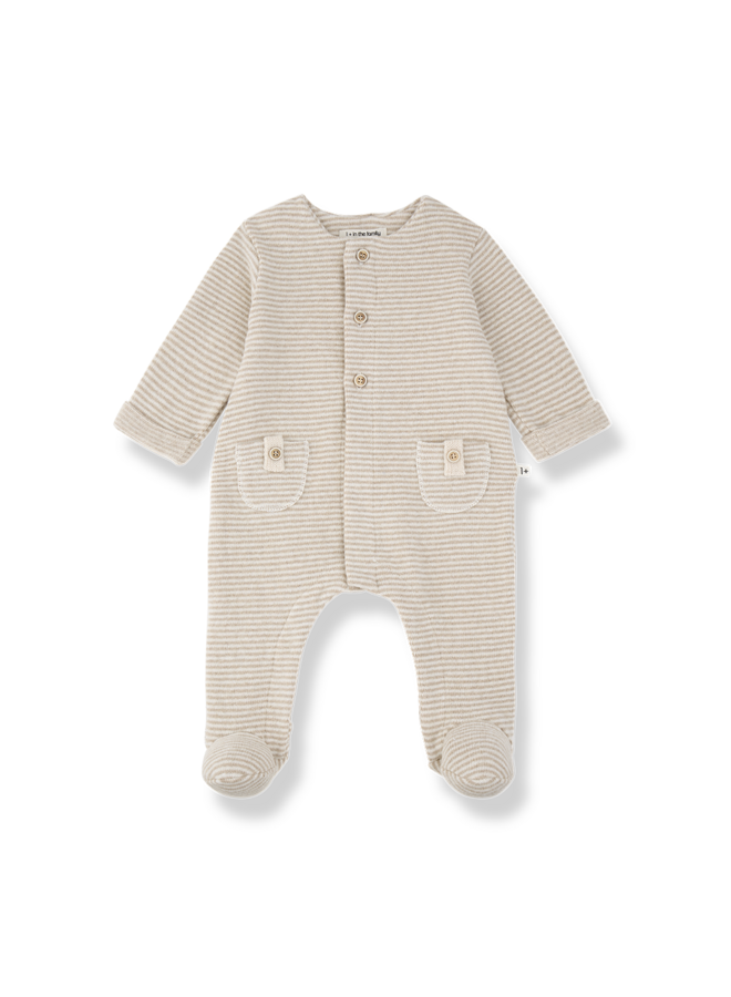 Metz Jumpsuit W/Feet - Beige - 1+ In The Family