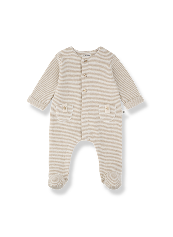Metz Jumpsuit W/Feet - Beige - 1+ In The Family
