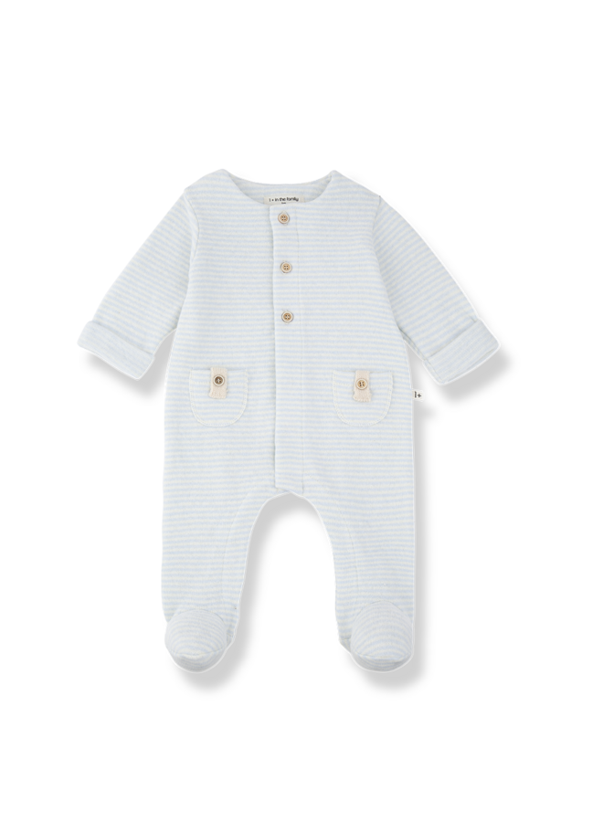Metz Jumpsuit W/Feet - Ciel - 1+ In The Family