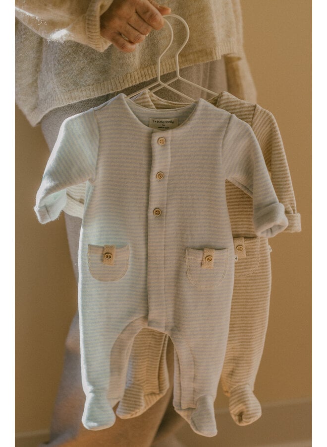 Metz Jumpsuit W/Feet - Ciel - 1+ In The Family