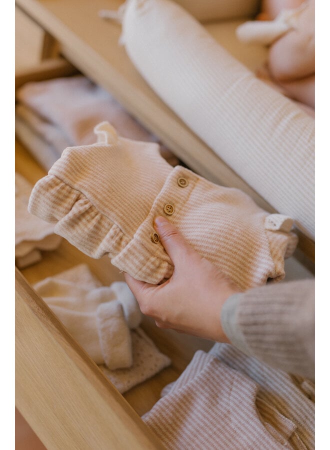 Orleans Girly Jumpsuit W/Feet - Nude - 1+ In The Family