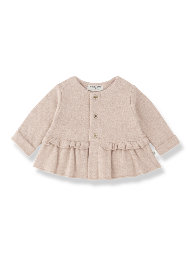 Strasbourg Girly Cardigan - Nude - 1+ In The Family