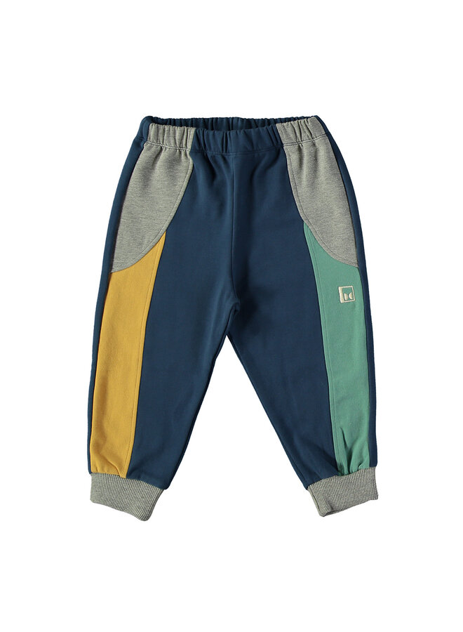 Pants - Liam Color Block Dark Blue - Babyclic