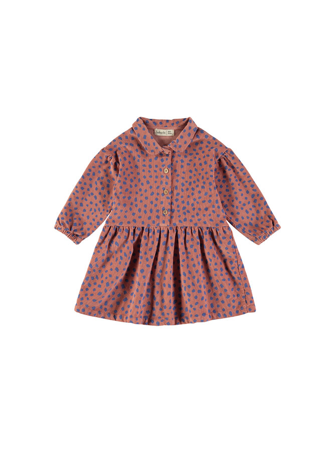 Dress - Animal Print Blush - Babyclic