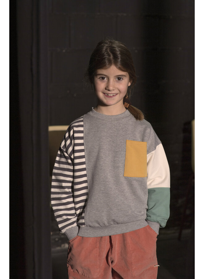 Sweatshirts - Blocks Grey - Babyclic