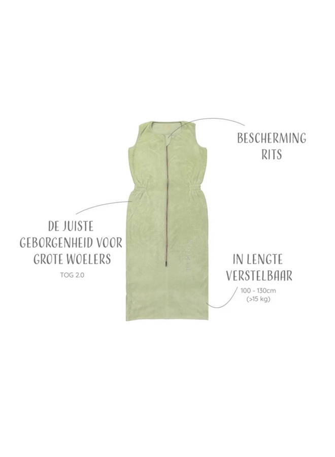 Peuterslaapzak >2,5J - Teddy Olive - Puckababy