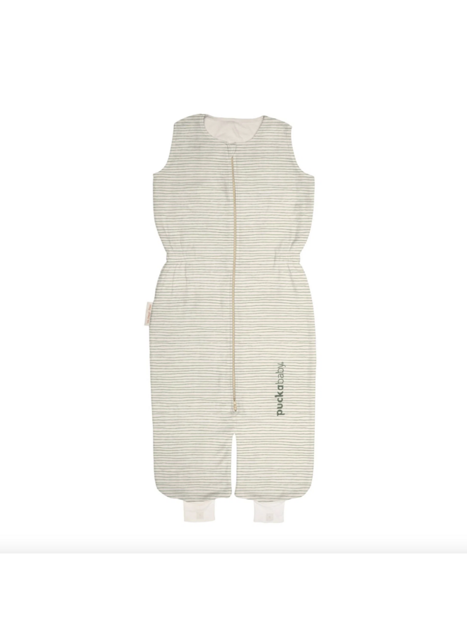 Peuterslaapzak >2,5J - Cotton Green Stripes - Puckababy