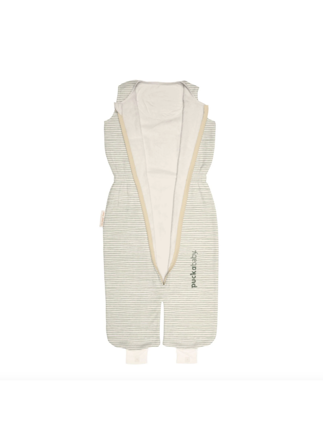 Peuterslaapzak >2,5J - Cotton Green Stripes - Puckababy