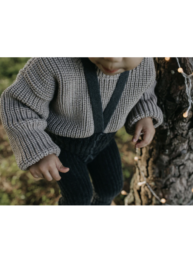Granny Teddy Footless - Dark Grey - Silly Silas