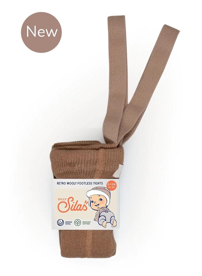 Collants Wooly Footless - Cappuccino - Silly Silas