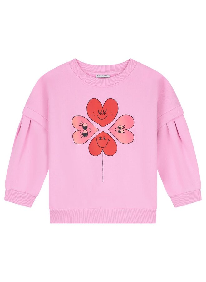 Sweater Four Hearts Pink - Daily Brat