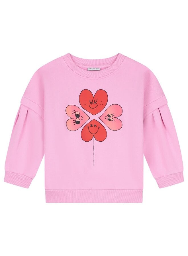 Sweater Four Hearts Pink - Daily Brat