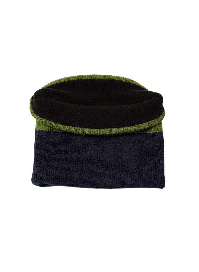 Sjaal Bee Real - Deep Dark Blue/Basil Green - Gosoaky