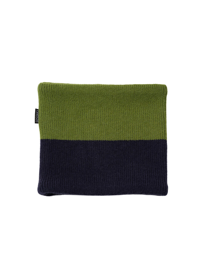 Sjaal Bee Real - Deep Dark Blue/Basil Green - Gosoaky
