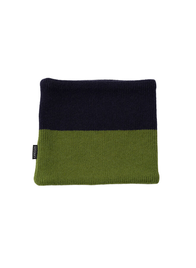 Sjaal Bee Real - Deep Dark Blue/Basil Green - Gosoaky