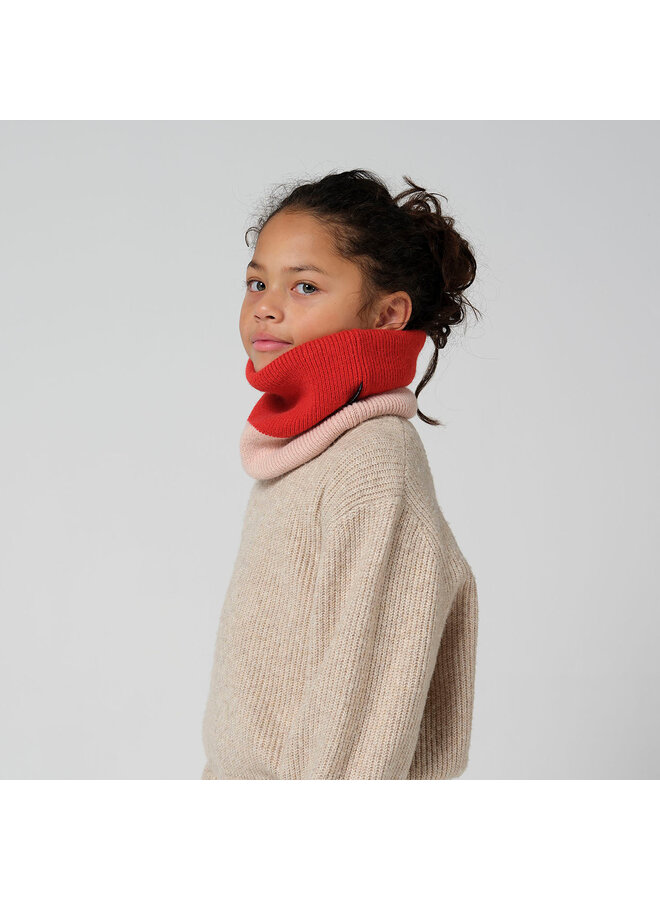 Sjaal Bee Real - Old Pink/Poppy Flower Red - Gosoaky