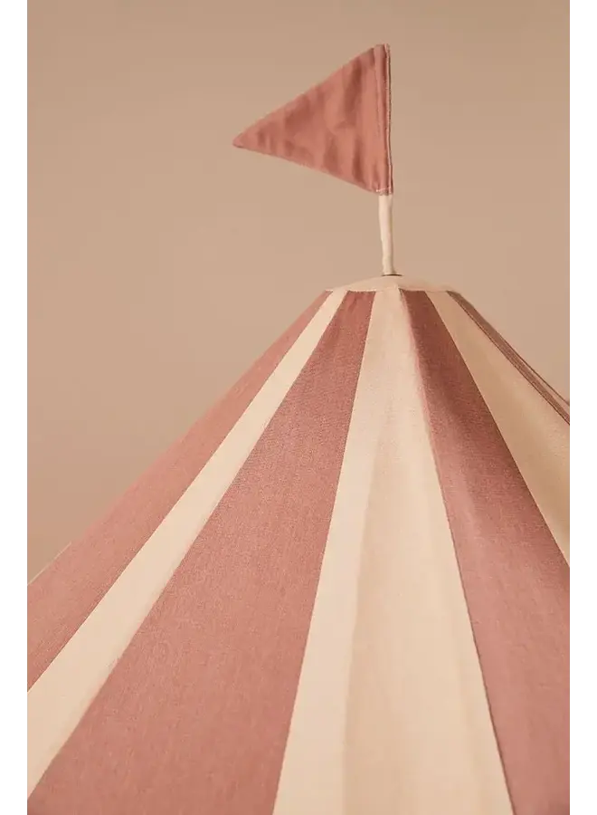 Speeltent Pavilion gestreept - Dusty Brown - Kid's Concept