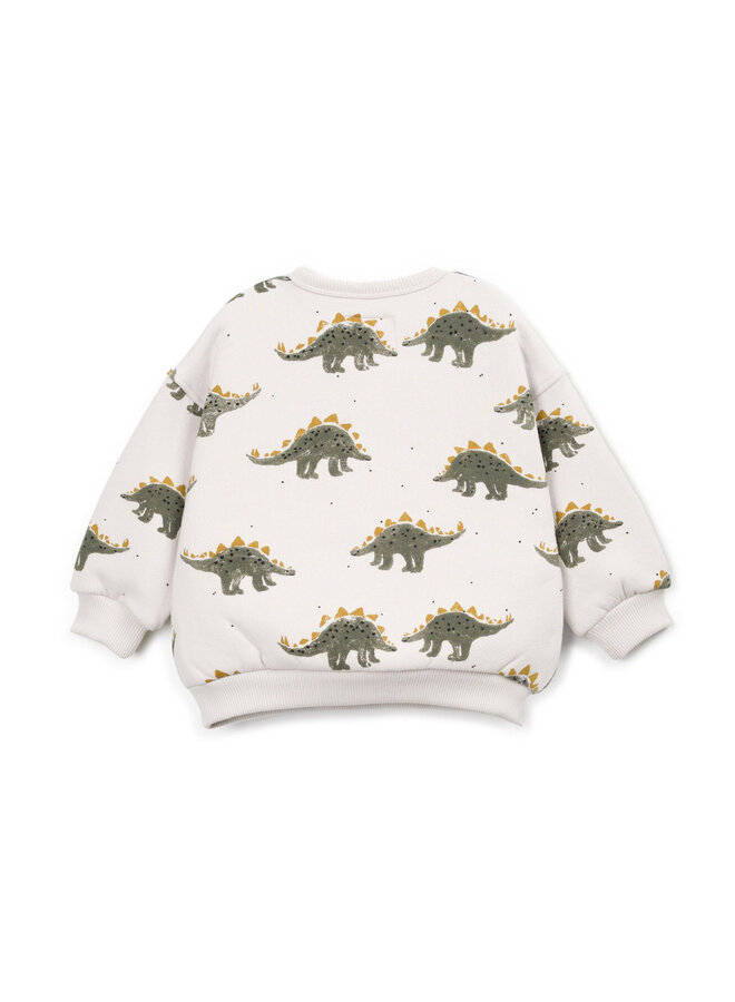 Printed Fleece Sweater - Dino - Play Up