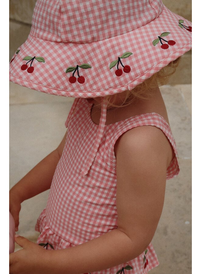 Soline Swim Hat - Geranium Pink - Konges Slojd